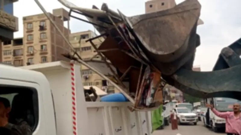 حملة مكبرة لإزالة الإشغالات والتعديات بشبرا الخيمة