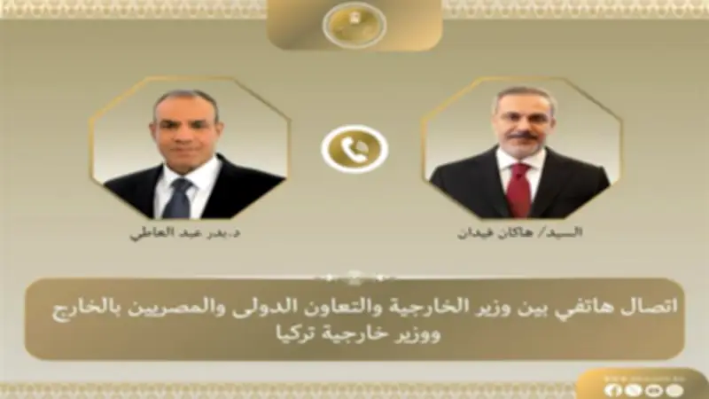 وزير الخارجية يبحث مع نظيره التركي خفض التصعيد الإقليمي