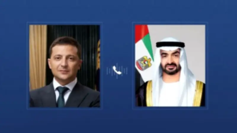 رئيسا الإمارات وأوكرانيا يبحثان التعاون والتطورات الإقليمية