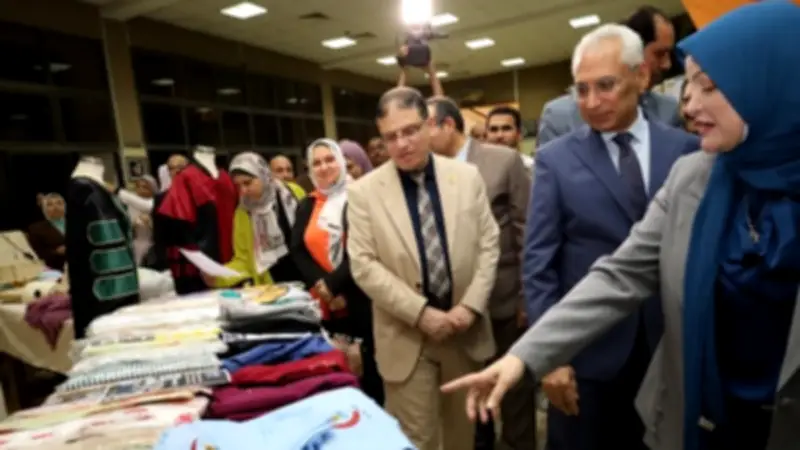 رئيس جامعة المنيا يفتتح مهرجان حصاد نوعية الثالث للتربية النوعية