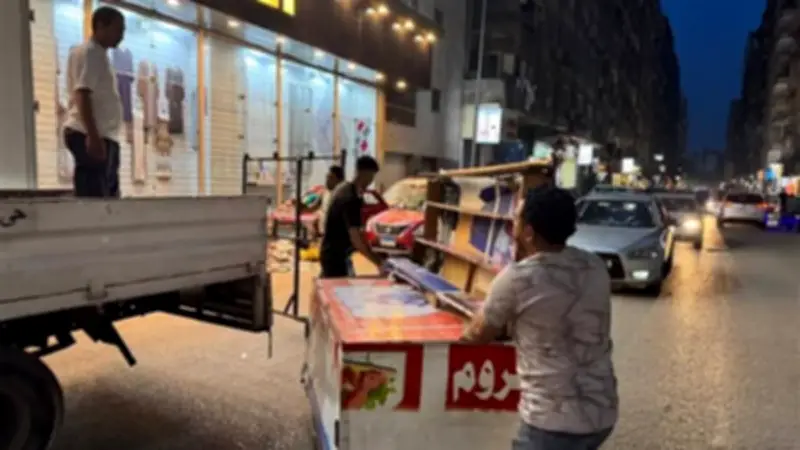 حملات مكبرة بالعمرانية لرفع التعديات والإشغالات بشوارع فيصل والثلاثيني