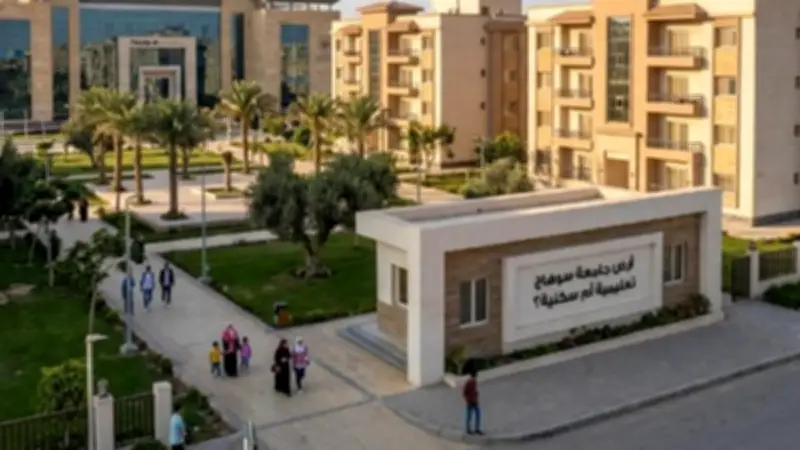 جدل قانوني حول مشروع سكن أعضاء هيئة التدريس بجامعة سوهاج