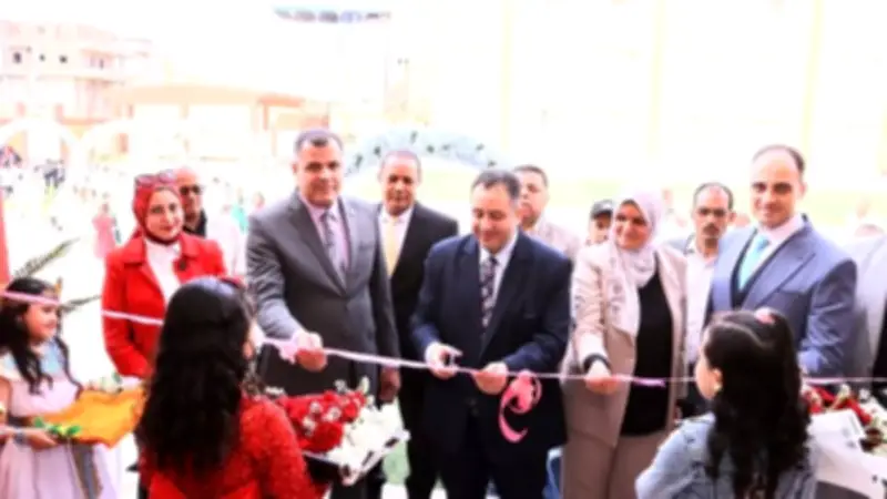 افتتاح مدرسة الشهيد السيد سليمان مرعي الابتدائية بدمياط ضمن احتفالات العيد القومي