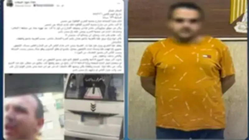 ضبط سائق ميكروباص تعدى على تاجر بسبب أولوية المرور في عين شمس