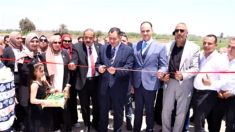 محافظ دمياط يفتتح محطة رفع صرف صحي كرم ورزوق بتكلفة دولية