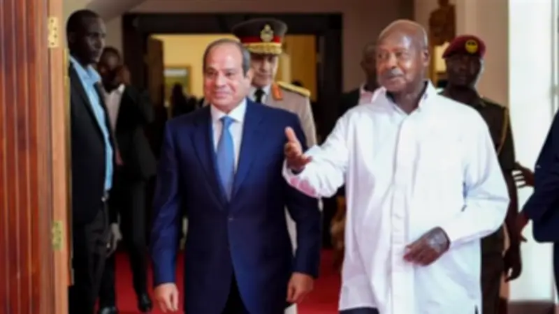 السيسي وموسيفيني يجددان دعمهما للحوار لحل نزاعات شرق أفريقيا