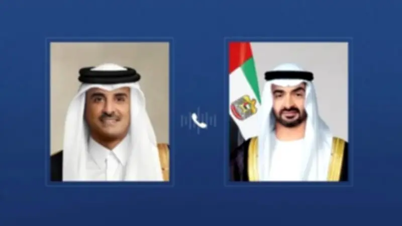 اتصالات خليجية مكثفة: رئيس الإمارات وأمير قطر يبحثان تطورات المنطقة
