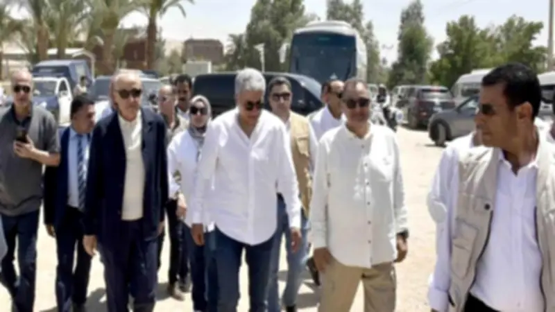 وزير السياحة ومحافظ الأقصر يتفقدان مشروع ترميم الصرح الأول بمعبد الرامسيوم
