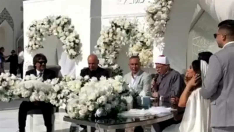 عقد قران ابنة إبراهيم حسن في حفل أسطوري بحضور نجوم الرياضة