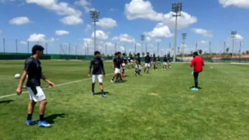 منتخب الناشئين يختتم تدريباته لمواجهة تونس في كأس أفريقيا غداً