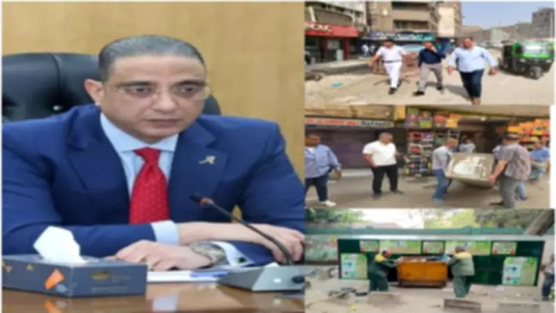 حملات مكبرة بالجيزة لرفع الإشغالات وتسهيل حركة السير