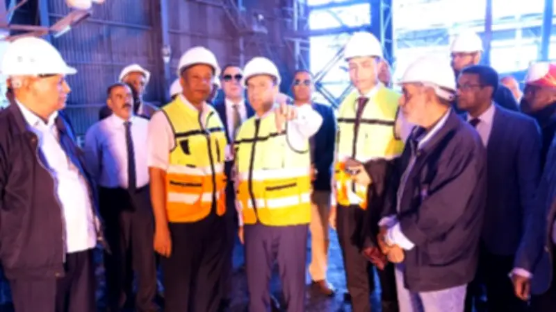 وزير العمل يزور شركة السبائك الحديدية بأسوان ويقدم حوافز للعمالة غير المنتظمة