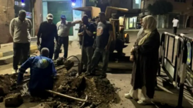 هبوط أرضي في سيدي شبل بالمنوفية واستجابة فورية من الأجهزة التنفيذية