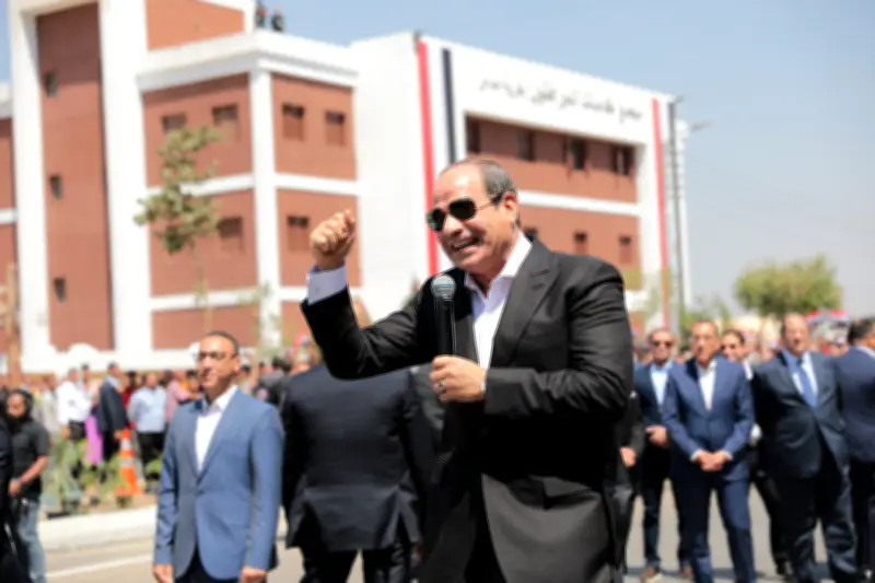 الرئيس السيسي يصل مقر افتتاح مشروع الدلتا الجديدة التنموي