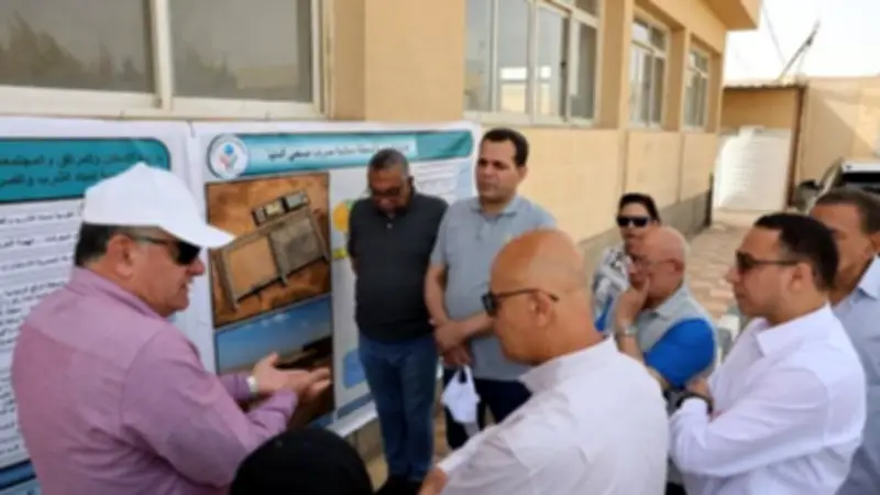 نائب محافظ المنيا ونائب وزيرة الإسكان يتفقدان مشروعات مياه وصرف بالمنيا