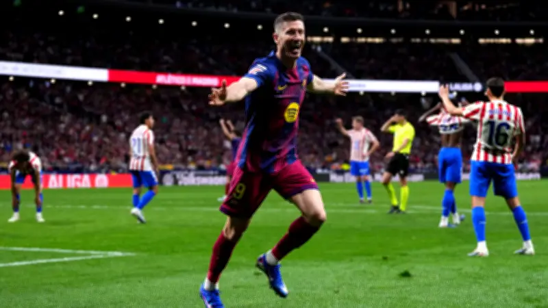 برشلونة يستعد لتوديع ليفاندوفسكي في مواجهة ريال بيتيس