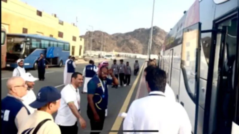 لأول مرة لجنة ميدانية بالنوارية لاستقبال حافلات الحج السياحي البري