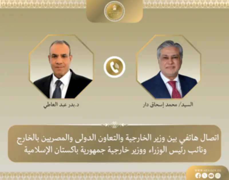 وزير الخارجية يبحث هاتفياً مع نظيره الباكستاني خفض التصعيد الإقليمي