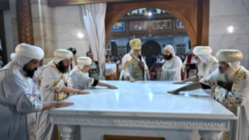 البابا تواضروس يدشن كنيسة الشهيد مارمينا في دار السلام بالمعادي