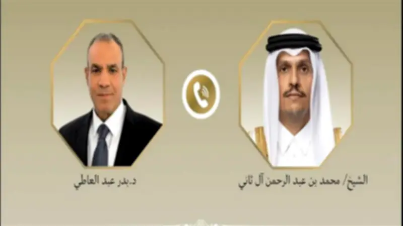 وزير الخارجية ونظيره القطري يبحثان جهود خفض التصعيد الإقليمي