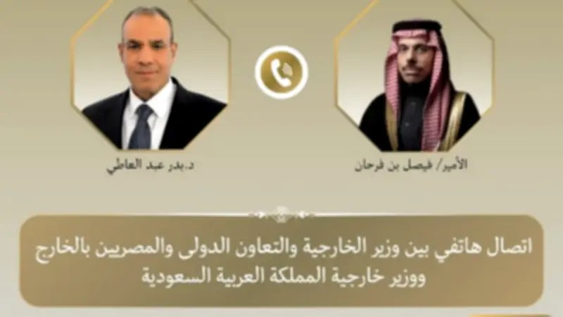 وزير الخارجية يبحث مع نظيره السعودي التطورات الإقليمية