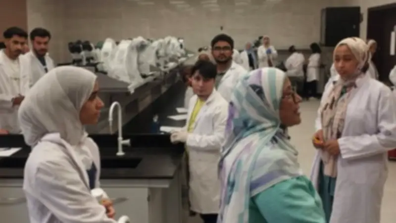 انطلاق الامتحانات العملية لتكنولوجيا المختبرات بجامعة الإسماعيلية الأهلية