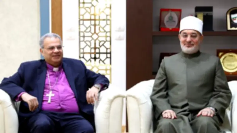 مفتي الجمهورية يستقبل رئيس الطائفة الإنجيلية للتهنئة بعيد الأضحى