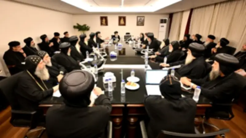 البابا تواضروس يتابع أعمال لجان المجمع المقدس في اجتماعاتها السنوية