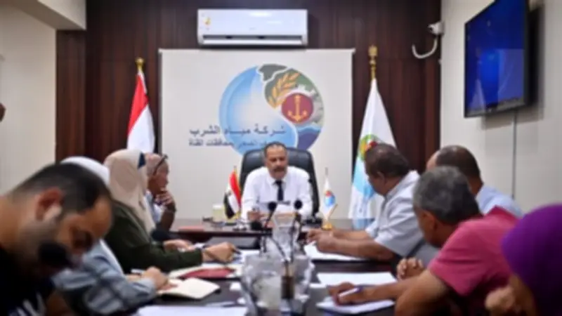 رئيس مياه القناة يتابع رفع كفاءة محطات المعالجة ببورسعيد