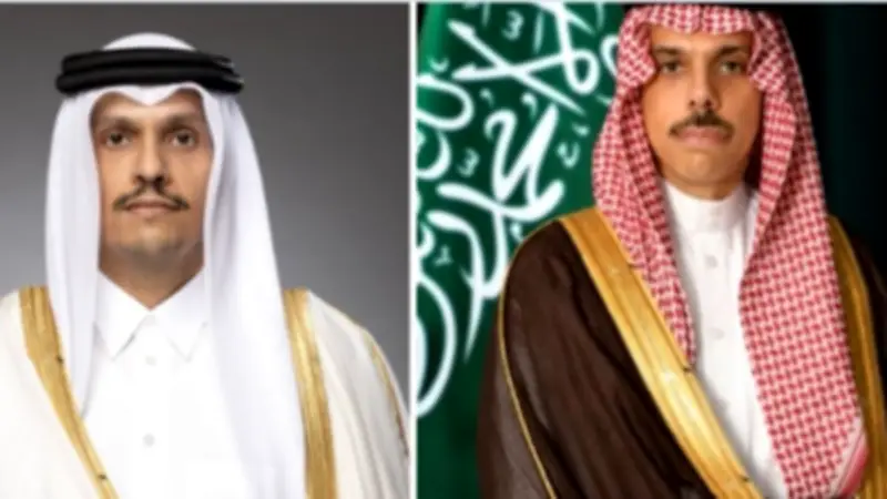 وزيرا خارجية قطر والسعودية يبحثان وقف إطلاق النار بين أميركا وإيران