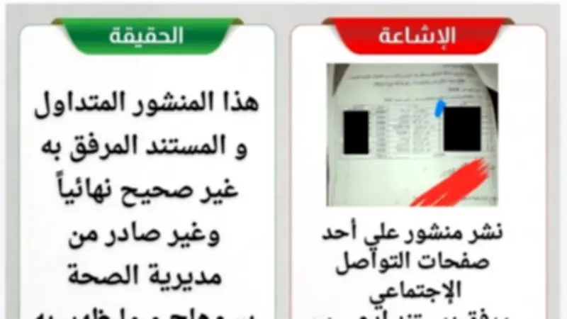صحة سوهاج تنفي صحة مستند القوائم المالية المتداول على مواقع التواصل