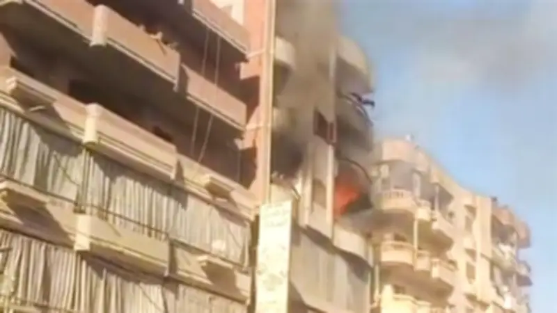 مصرع طفلين شقيقين في حريق شقة بالمنصورة بسبب ماس كهربائي