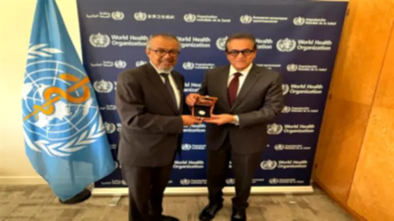 وزير الصحة المصري يلتقي مدير منظمة الصحة العالمية بجنيف لتعزيز التعاون