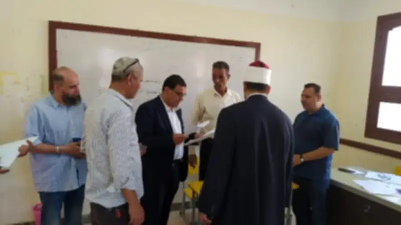 رئيس الأزهر بالإسكندرية يتابع ختام إعدادية وينطلق تصحيح ابتدائية