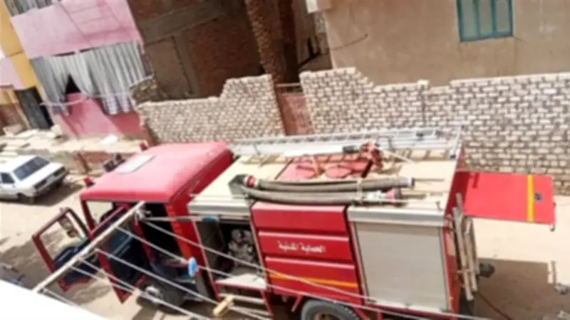 إخماد حريق منزل بالوادي الجديد بسبب ماس كهربائي دون إصابات