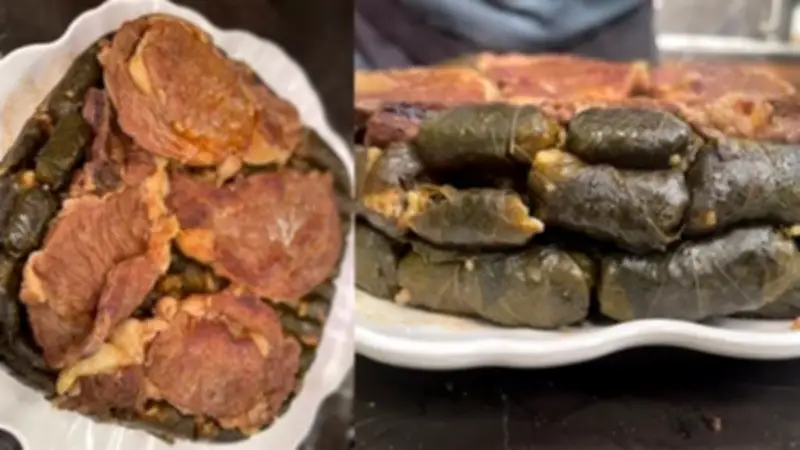 طريقة عمل طاجن ورق العنب باللحمة لعيد الأضحى المبارك