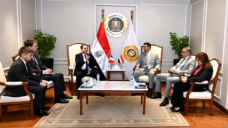 وزير الصناعة يبحث مع السفير الفرنسي سبل تعزيز التعاون الصناعي المشترك
