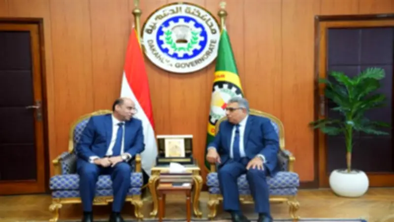 محافظ الدقهلية ووزير العمل يبحثان تعزيز الاستثمار وتوفير فرص العمل للشباب