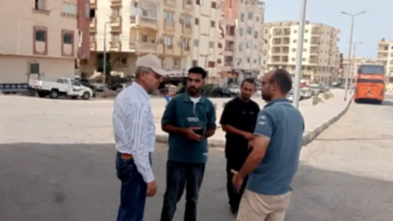 رئيس مياه البحر الأحمر يتفقد خط مياه جديد بمنطقة الوفاء لدعم المناطق المرتفعة