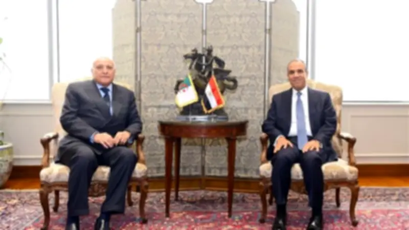 وزير الخارجية المصري يستقبل نظيره الجزائري لتعزيز العلاقات الثنائية