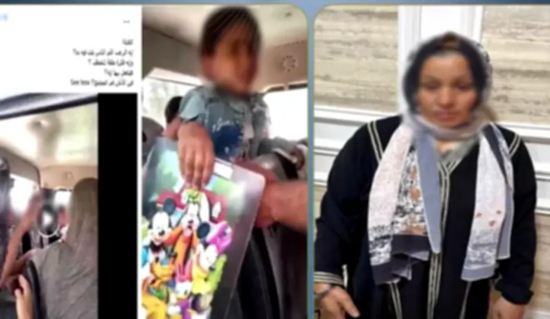 النيابة تأمر بحبس المتهمة باختطاف طفلة في ميكروباص بالشرقية