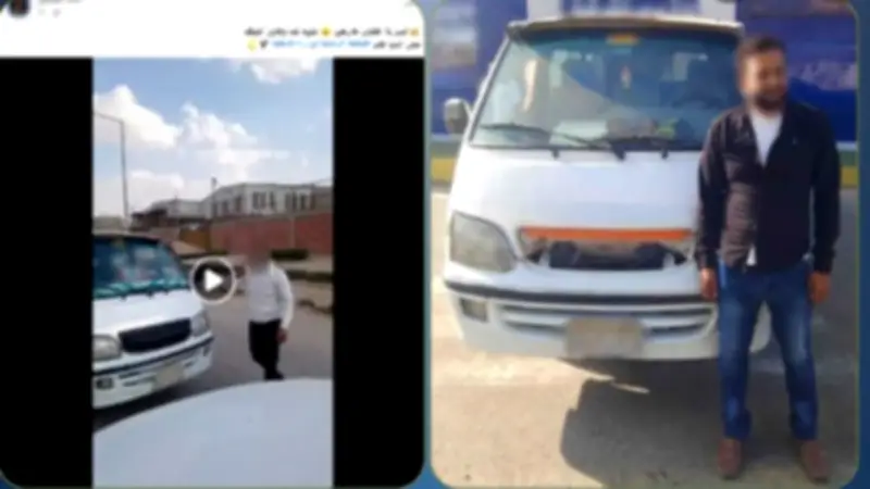 ضبط سائق ميكروباص سار عكس الاتجاه بالشرقية بعد تداول فيديو