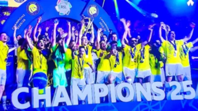 تتويج النصر بلقب الدوري السعودي للمحترفين بعد الفوز على ضمك