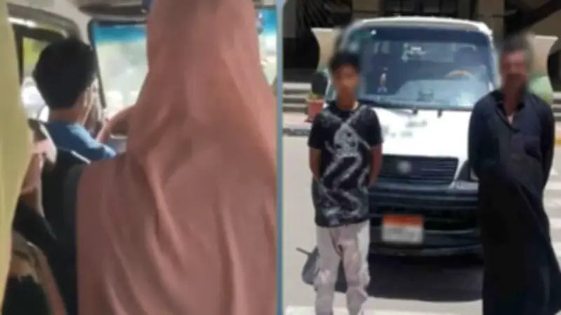 ضبط طفل قاد ميكروباص بالشرقية ووالده بعد تداول الفيديو