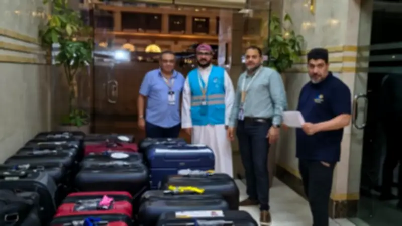 وصول جميع حقائب حجاج السياحة وتسليم بطاقات نسك بنجاح
