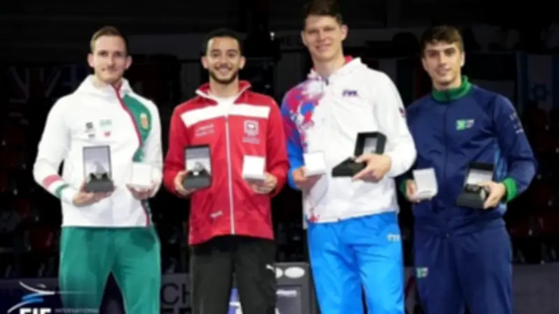 محافظ الغربية يهنئ البطل محمد السيد بذهبية كأس العالم لسيف المبارزة
