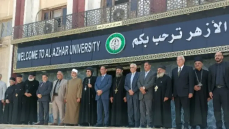 رئيس جامعة الأزهر يستقبل الأنبا إرميا للتهنئة بعيد الأضحى