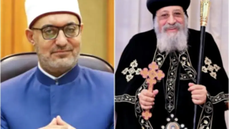 البابا تواضروس يهنئ مفتي الجمهورية بمناسبة عيد الأضحى المبارك
