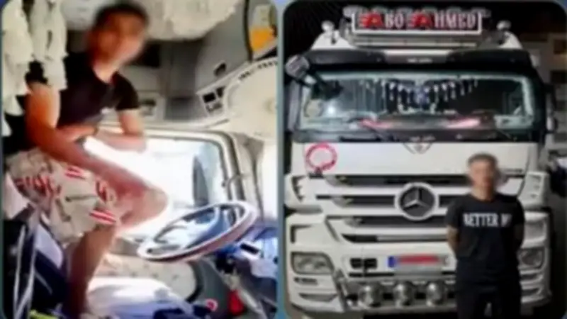 ضبط سائق نقل ثقيل رقص أثناء القيادة بالجيزة واعترف بالمزاح