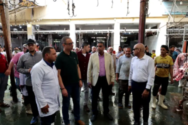 محافظ الجيزة يوجه بتوفير الأعداد الكافية من الأطباء البيطريين والعاملين بالمجازر